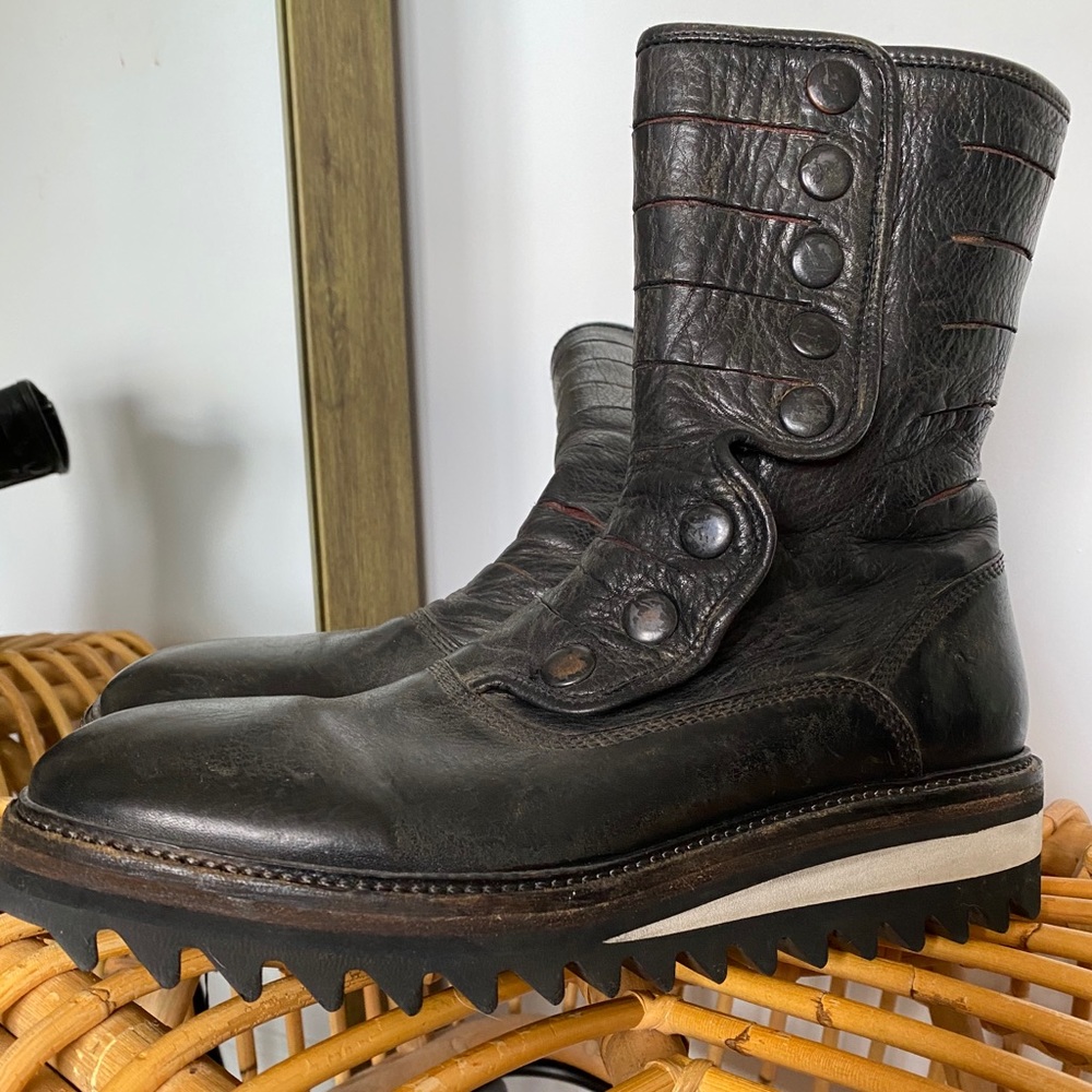 Men’s John Varvatos Leather biker  Moon Boots